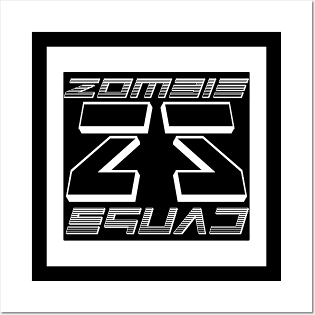 Zombie Squad ZS Avenge (White) Wall Art by Zombie Squad Clothing